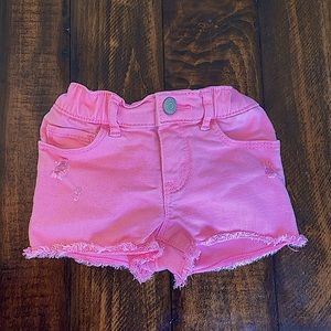 GAP Toddler Shortie Short pink jeans shorts